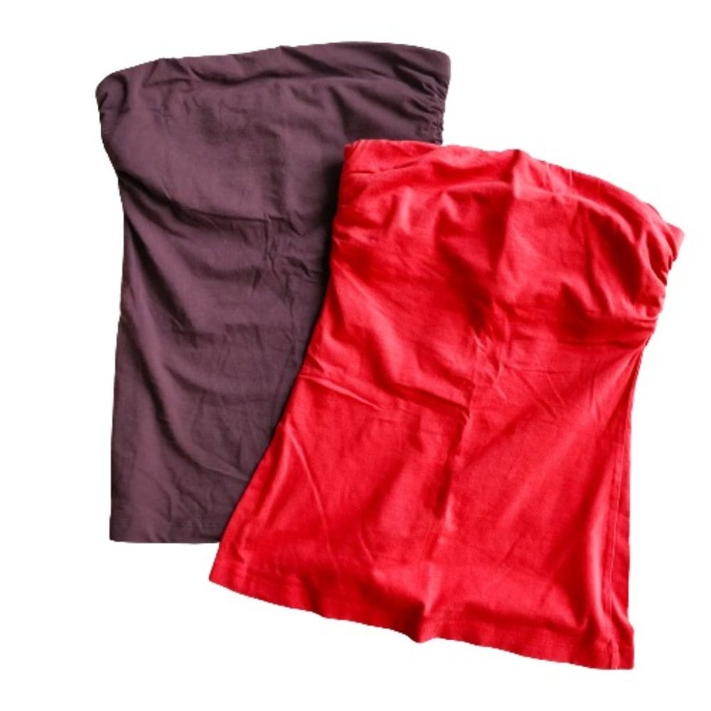 2 Forever21 Tube Tops with Shelf Bra